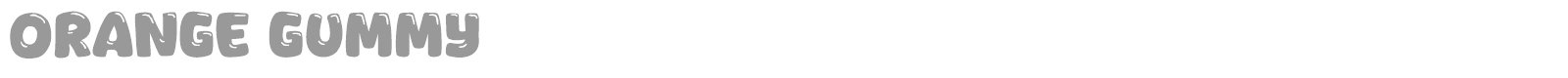 Orange Gummy font preview